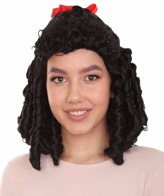 Colonial Lady Black Curly Wig