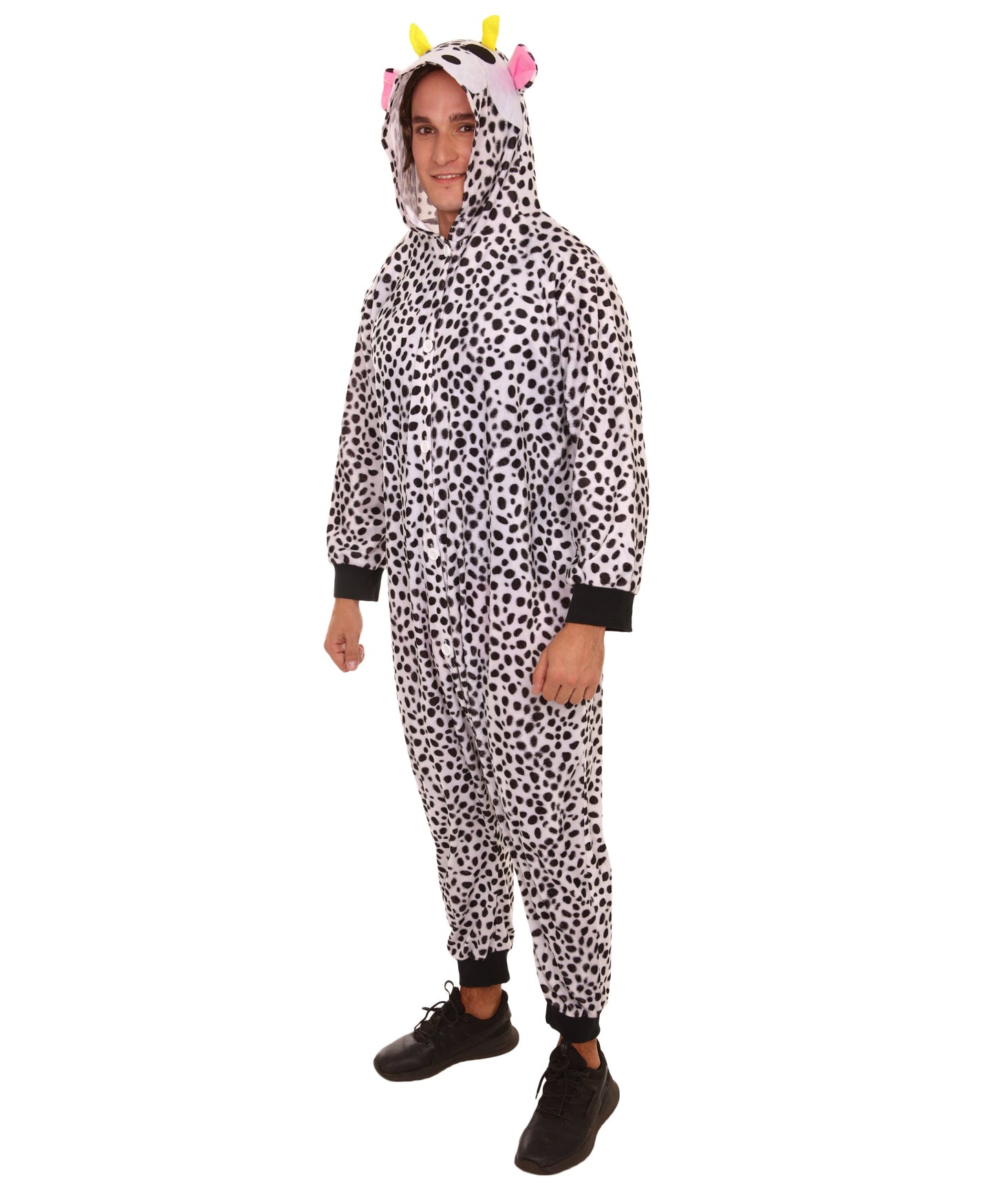 Women's Cow Jumpsuit | Black and White Halloween Costume