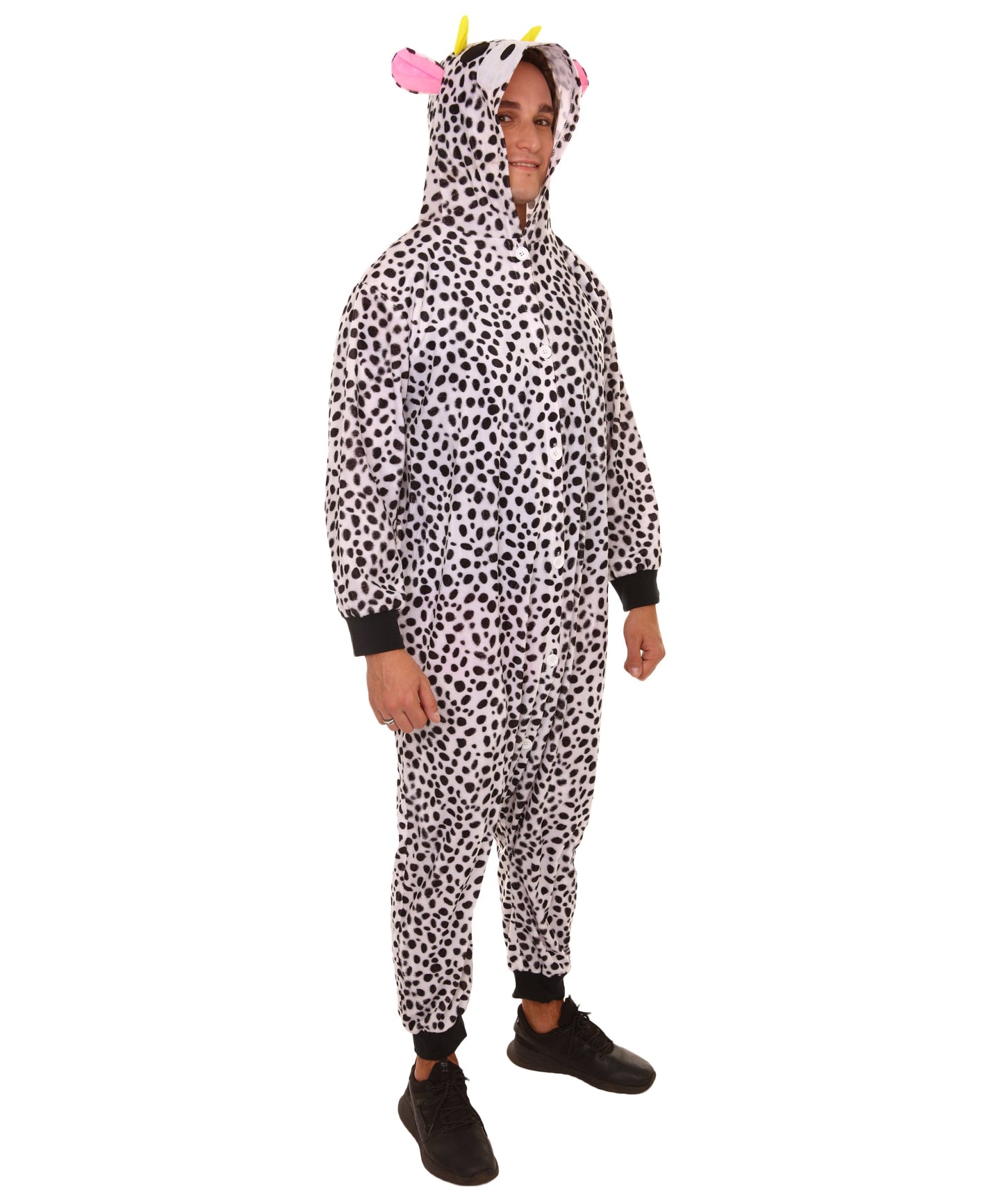 Women's Cow Jumpsuit | Black and White Halloween Costume