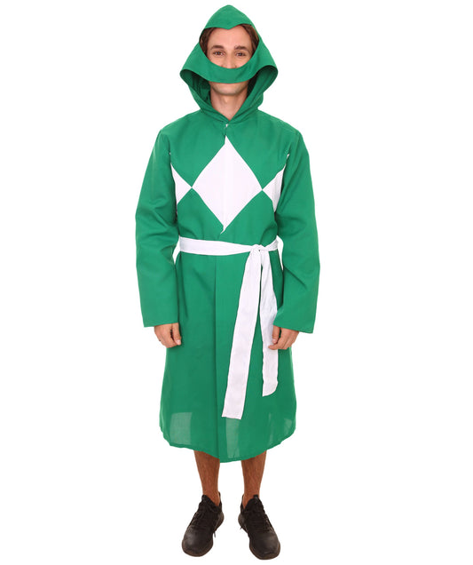 Men's Anime Costume | White & Green Fancy Costume