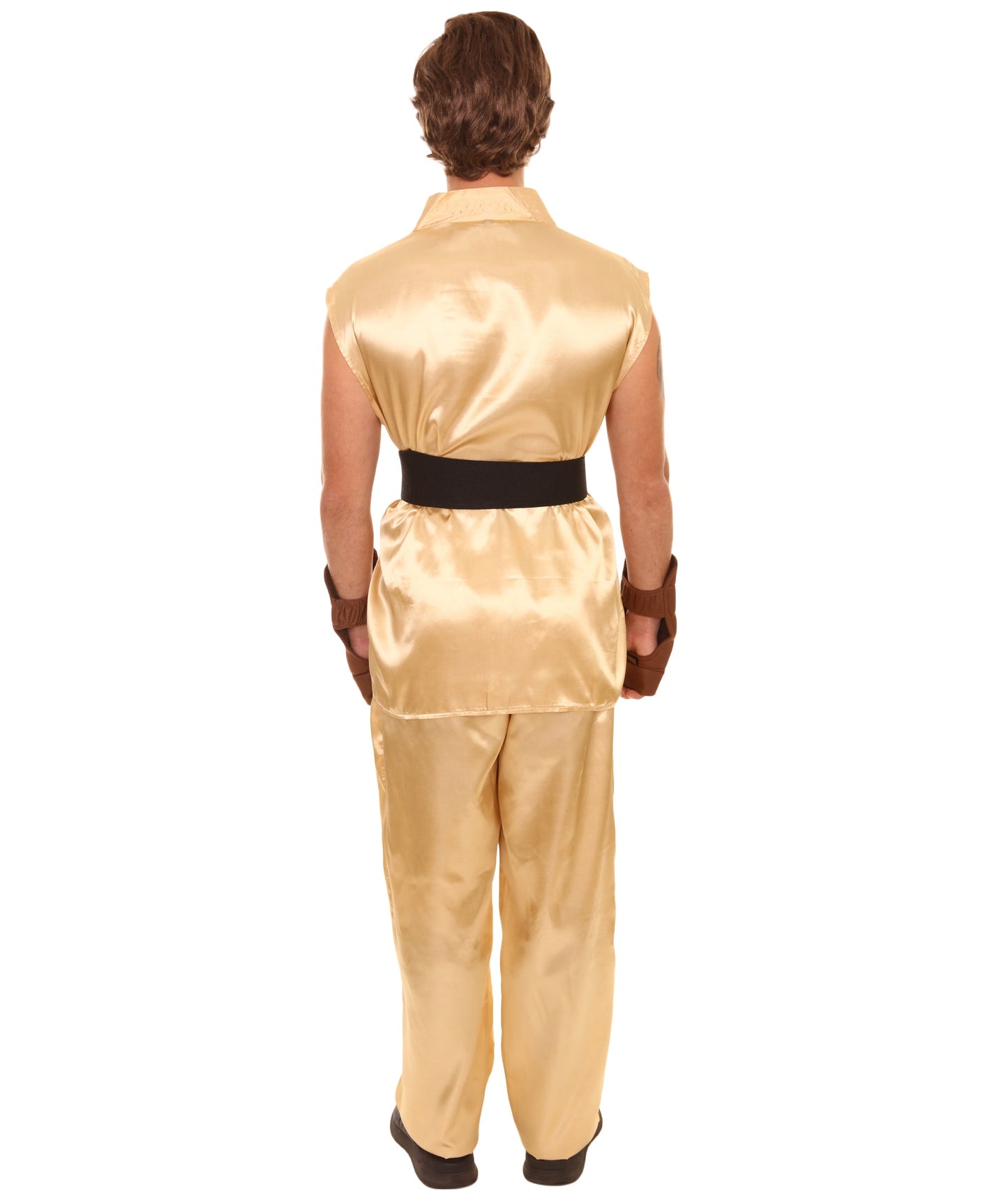 Golden Brown Men's Karate Fancy Costume