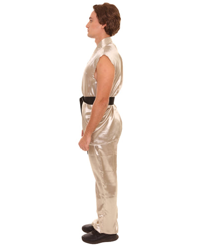 Light Gold Brown Men's Karate Fancy Costume