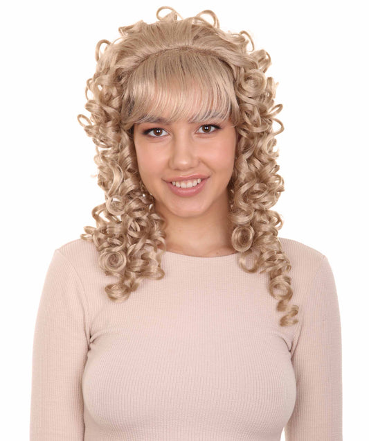 Women's Colonial Lady Wig | Blonde Historical Wigs | Premium Breathable Capless Cap.