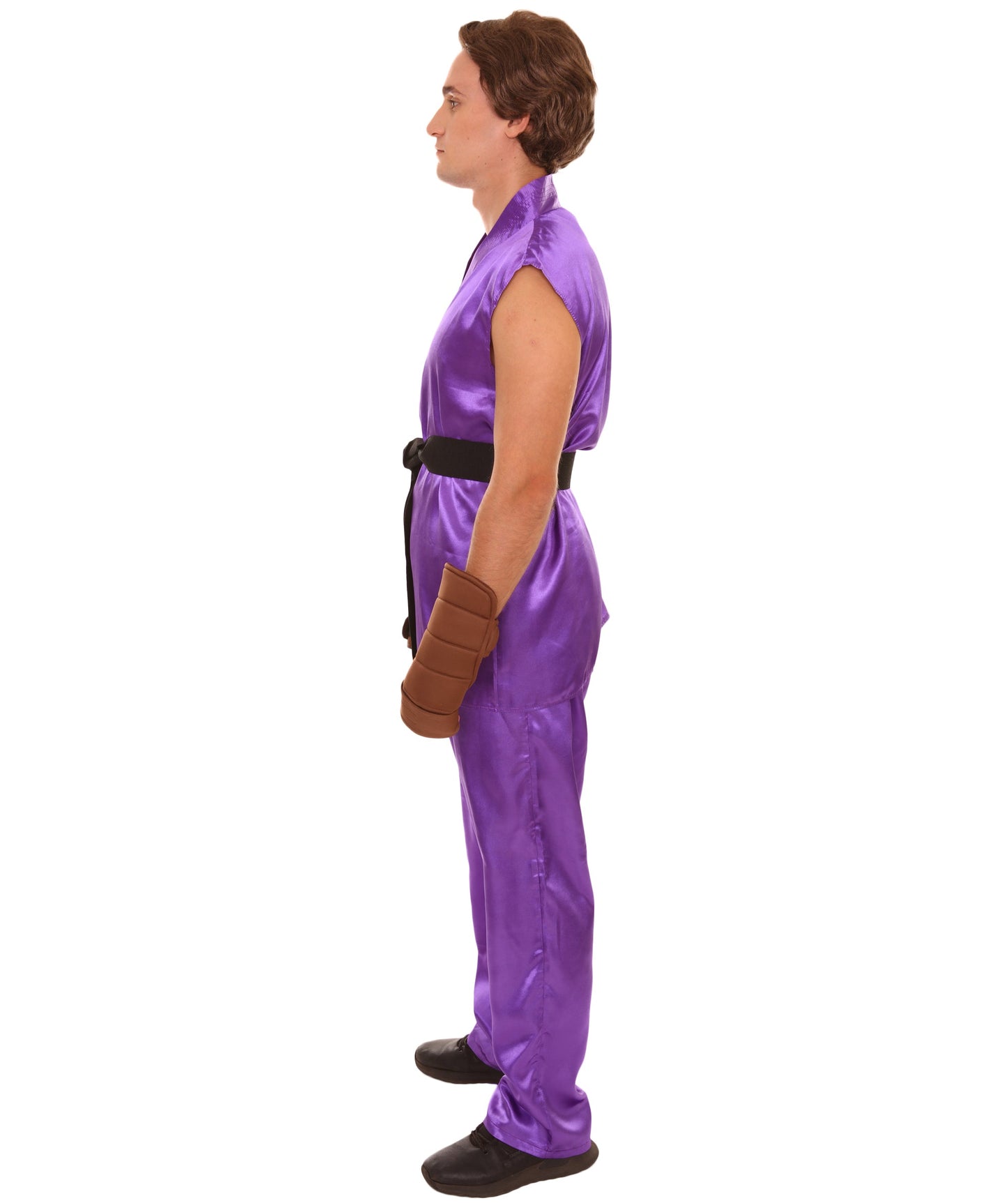 Dark Purple Men's Karate Fancy Costume