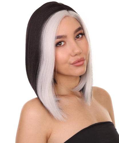 Black and White E-Girl Gamer Wig