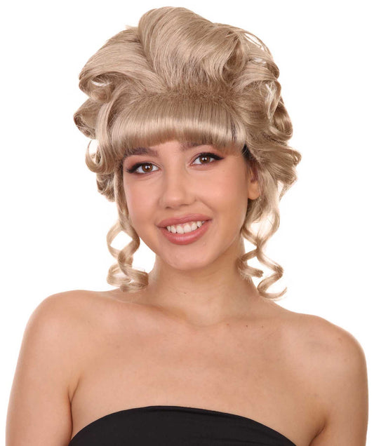 blonde bouffant updo wig