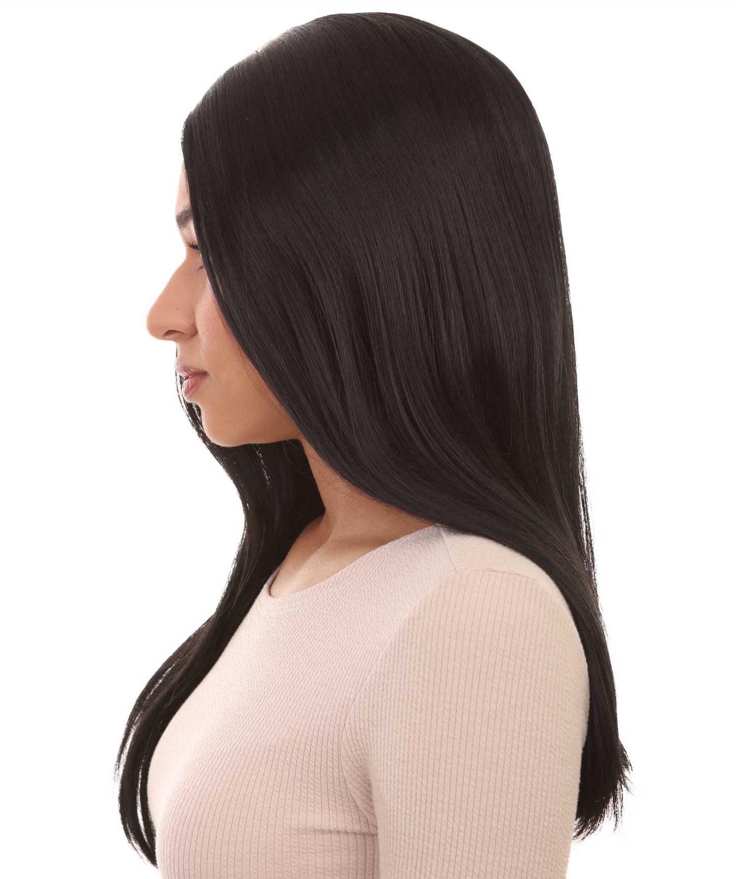  Straight Long Black Wig