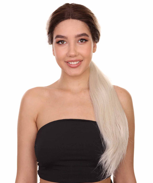 Jasmine Women's Long Length Lace Front Straight With Dark Roots -  Fashion Wigs | Nunique