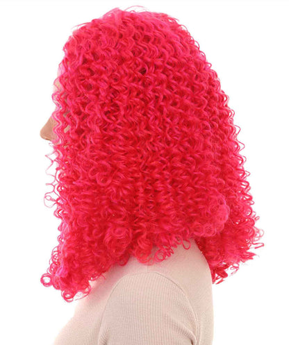 Pink  Animation Curly Wig