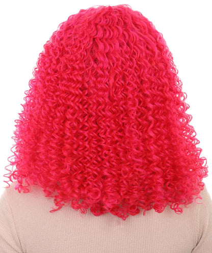 Pink  Animation Curly Wig