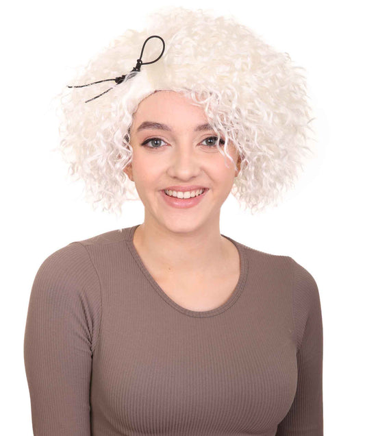 Curly White Women’s Wig