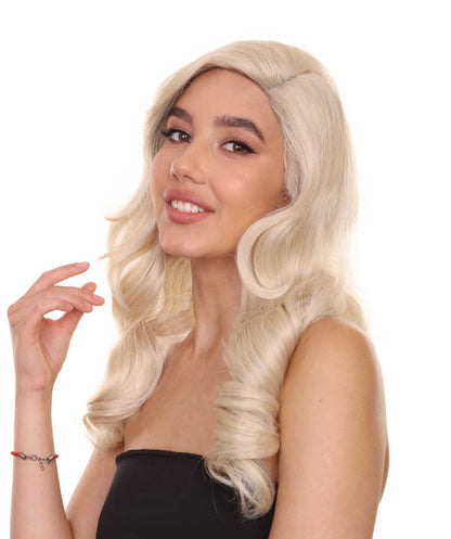 Frida Women's Long Length Lace Front Wavy With Bangs -  Fashion Wigs | Nunique