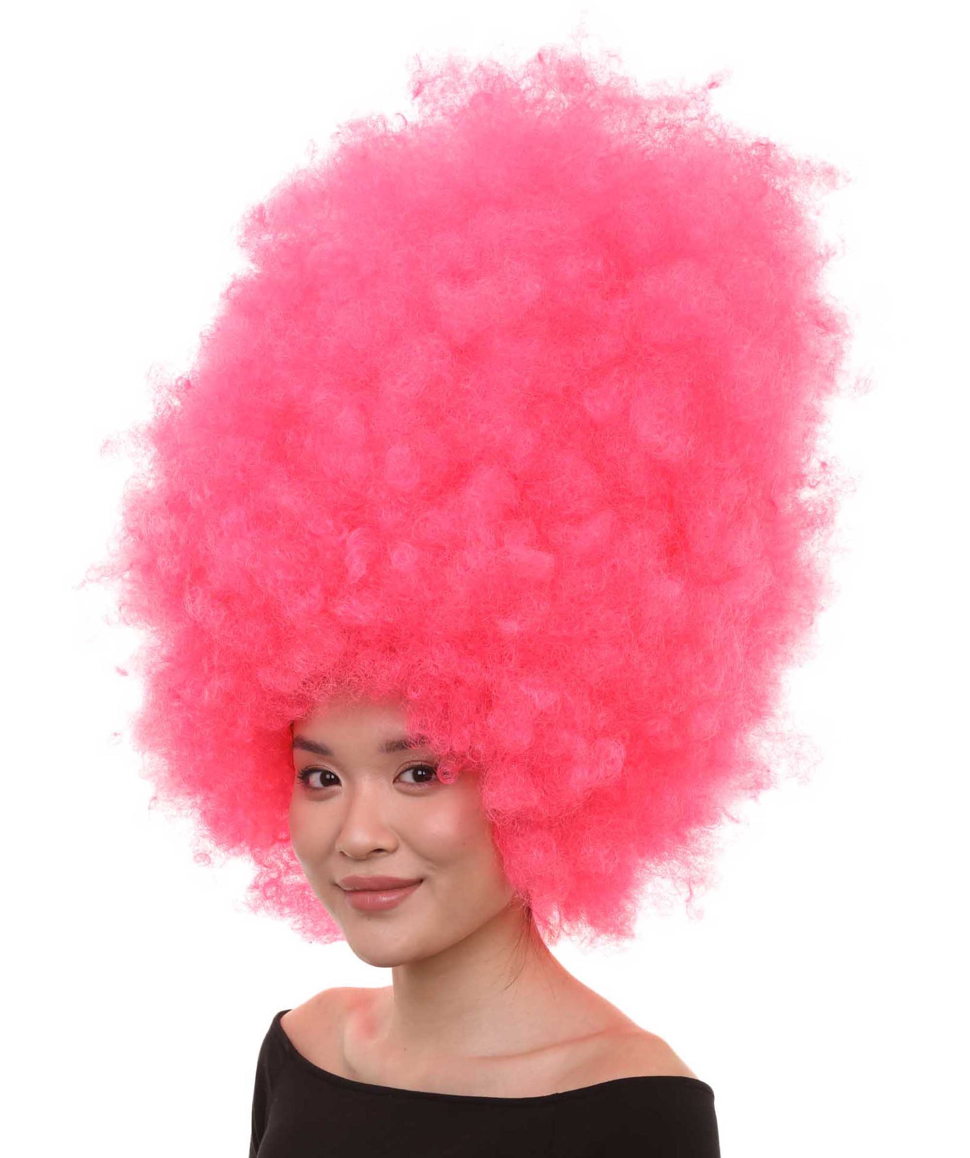  Pink Jumbo Afro Wig