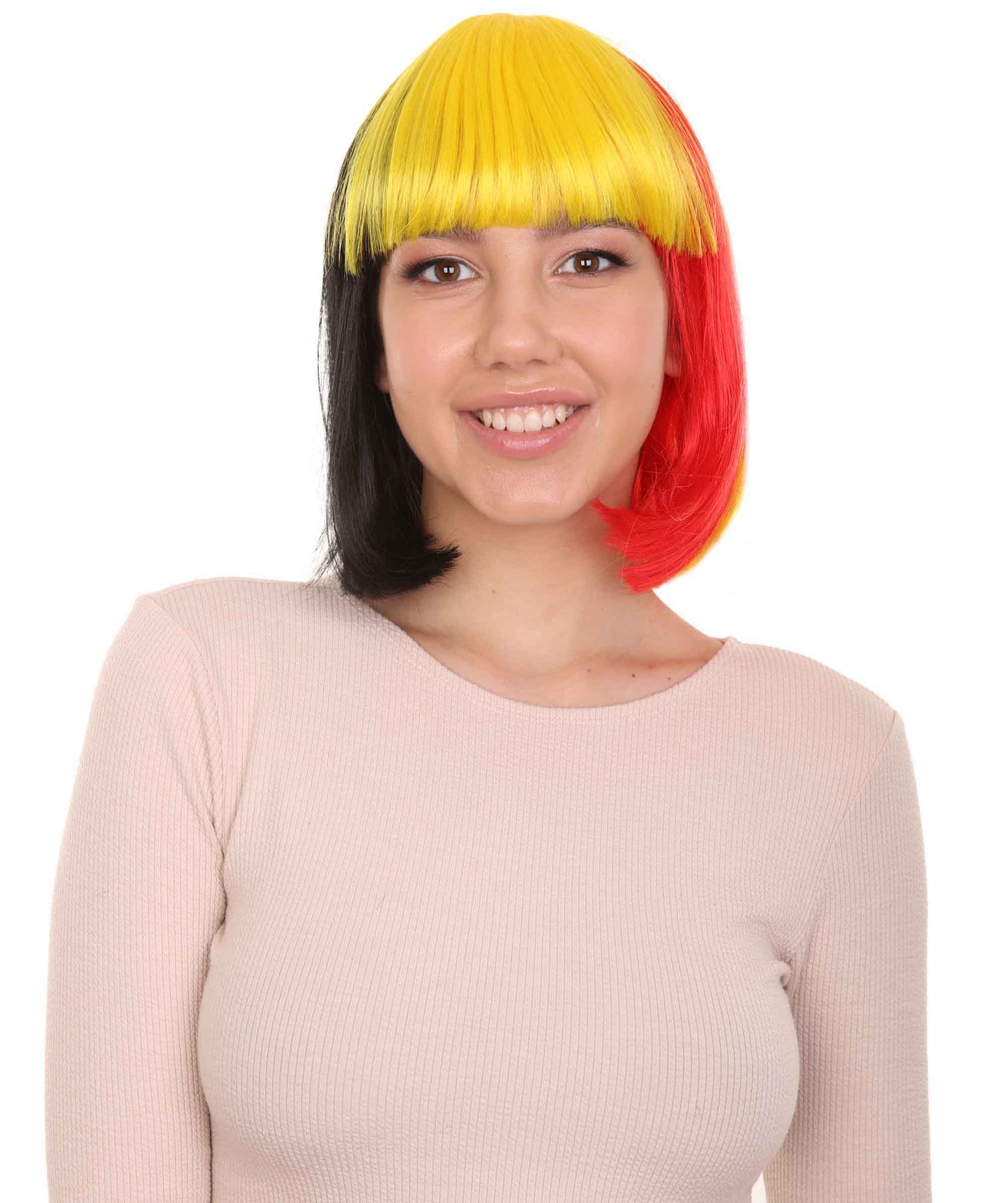 Belgium Flag Bob Wig 