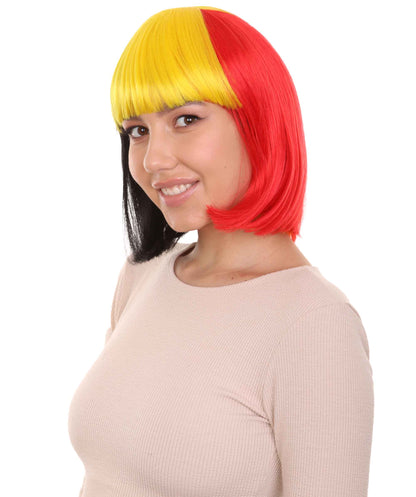 Belgium Flag Bob Wig 