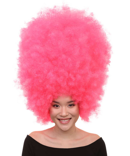 Pink Jumbo Afro Wig