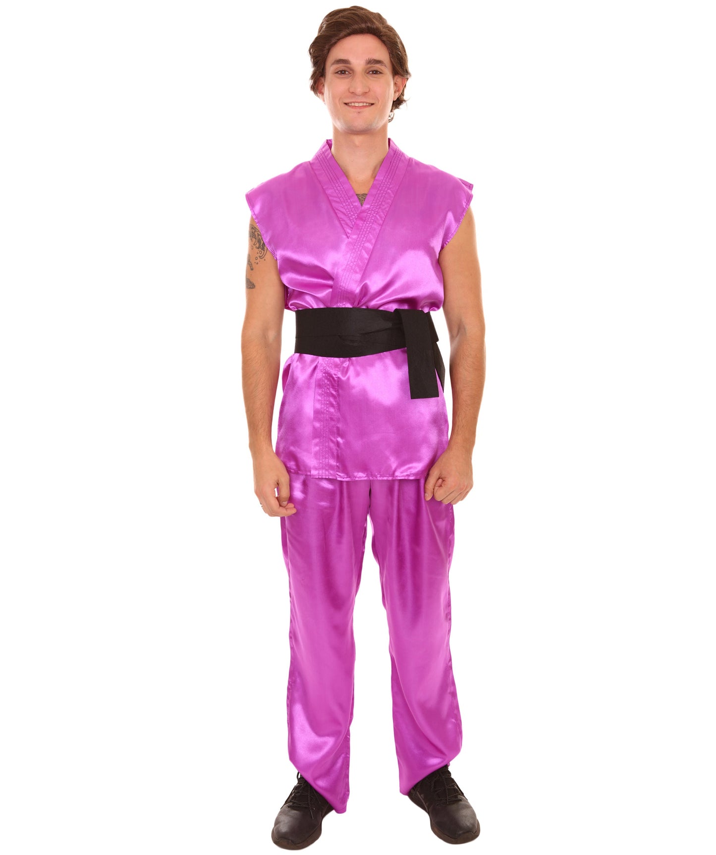 Purple Men's Karate Fancy Costume