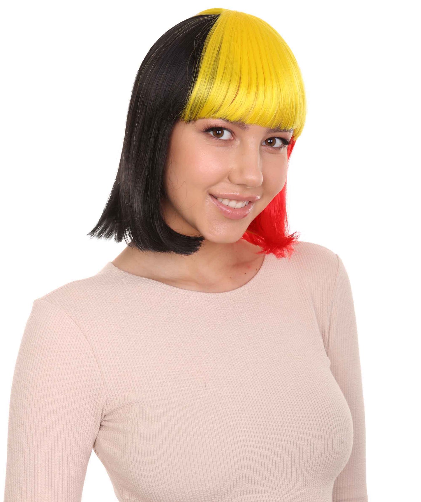 Belgium Flag Bob Wig 