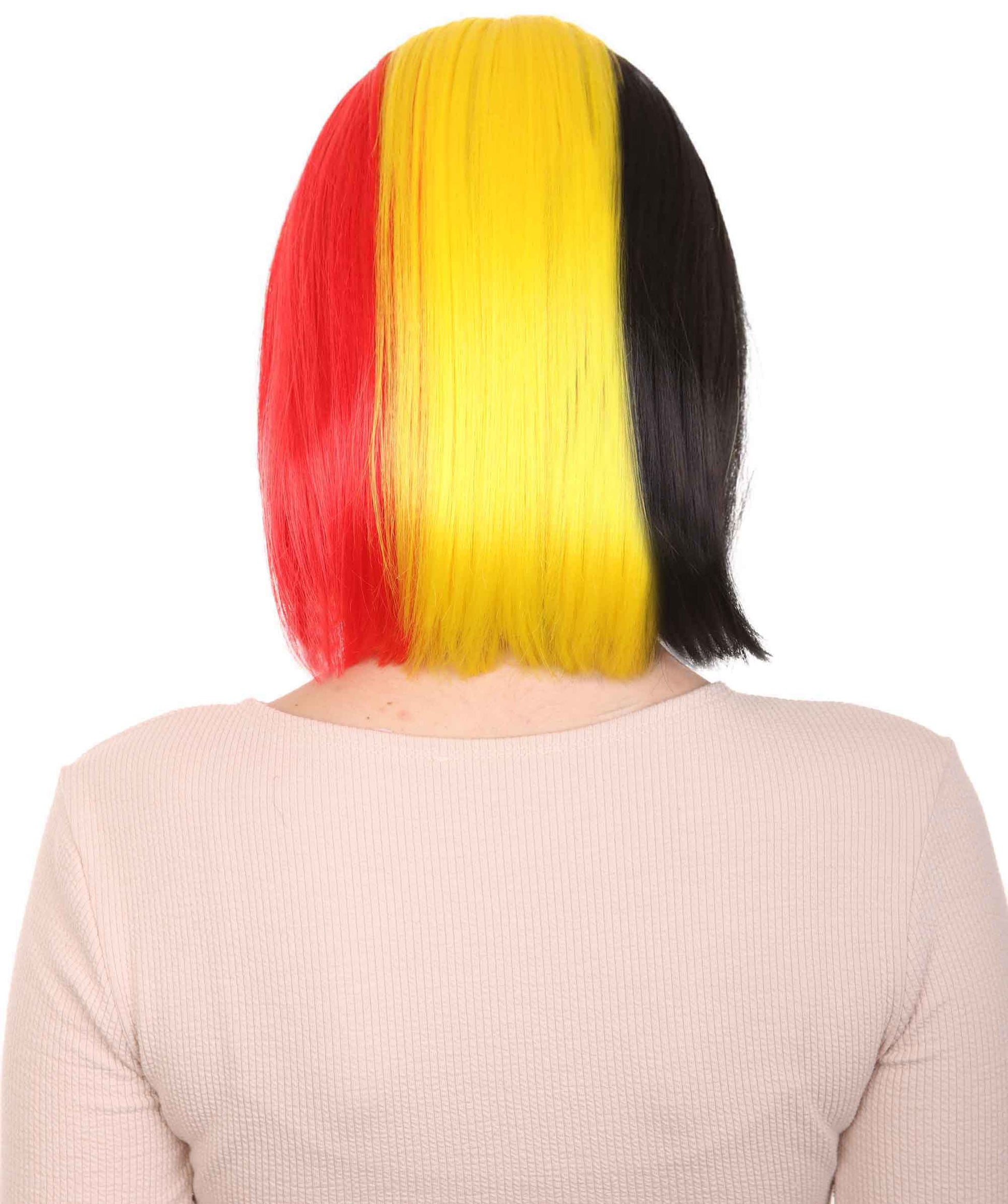 Belgium Flag Bob Wig 