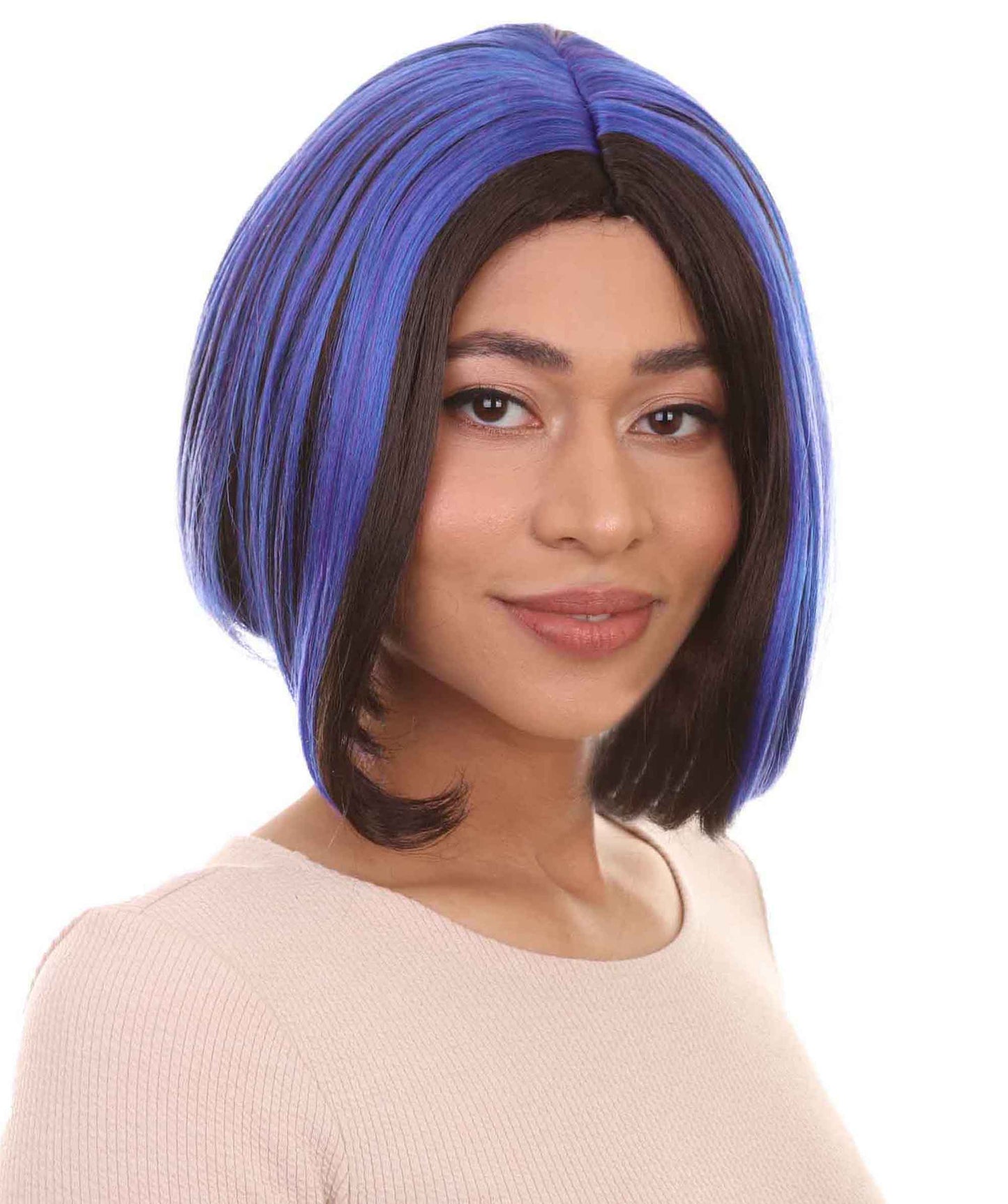 Monster Blue & Black Wig