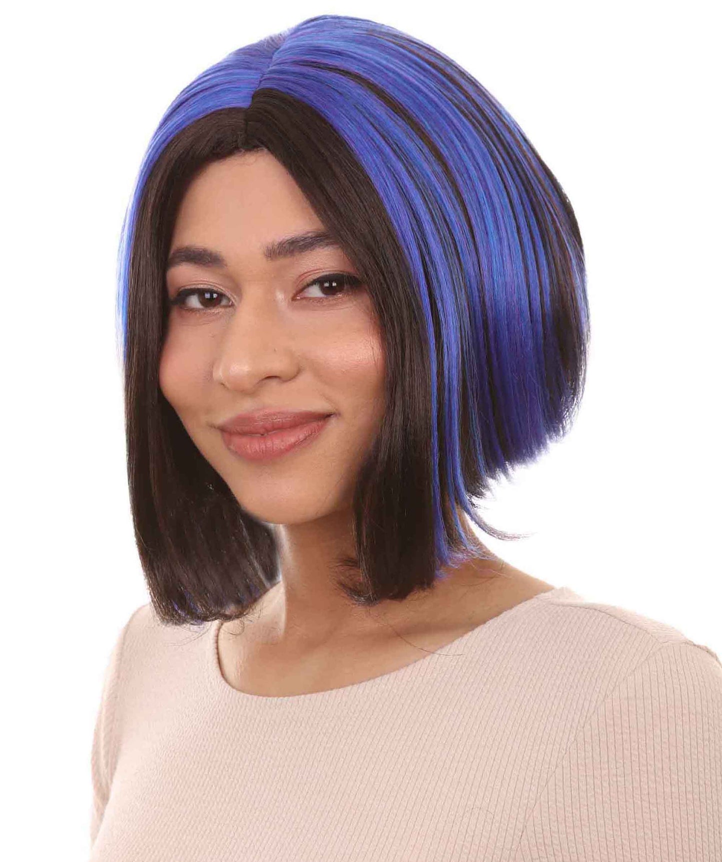 Monster Blue & Black Wig