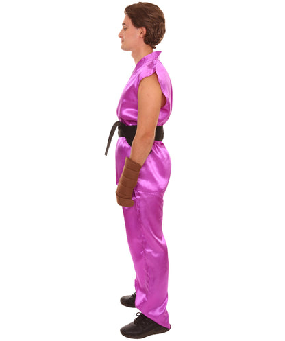 Purple Men's Karate Fancy Costume