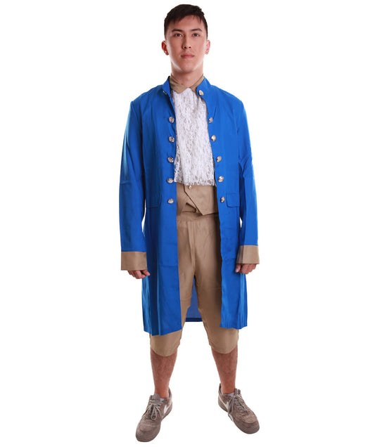 Men's President Historical Costume | Blue Fancy Costume