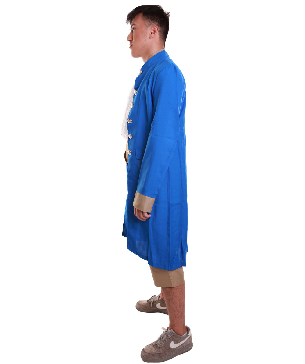 Men's President Historical Costume | Blue Fancy Costume