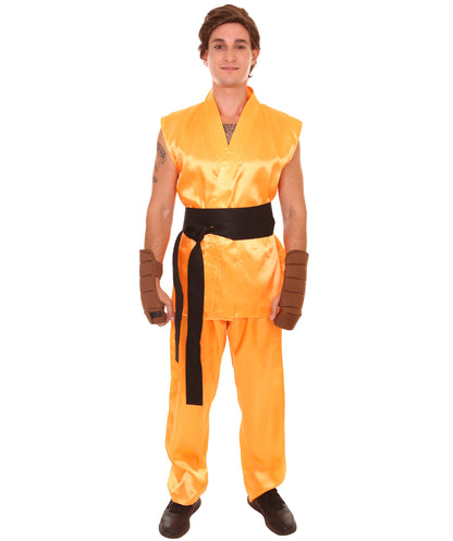 Orange Men's Karate Fancy Costume