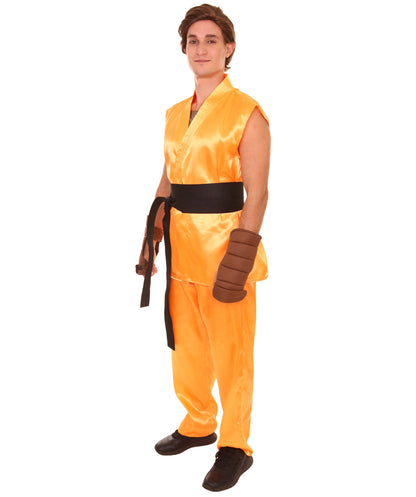 Orange Men's Karate Fancy Costume