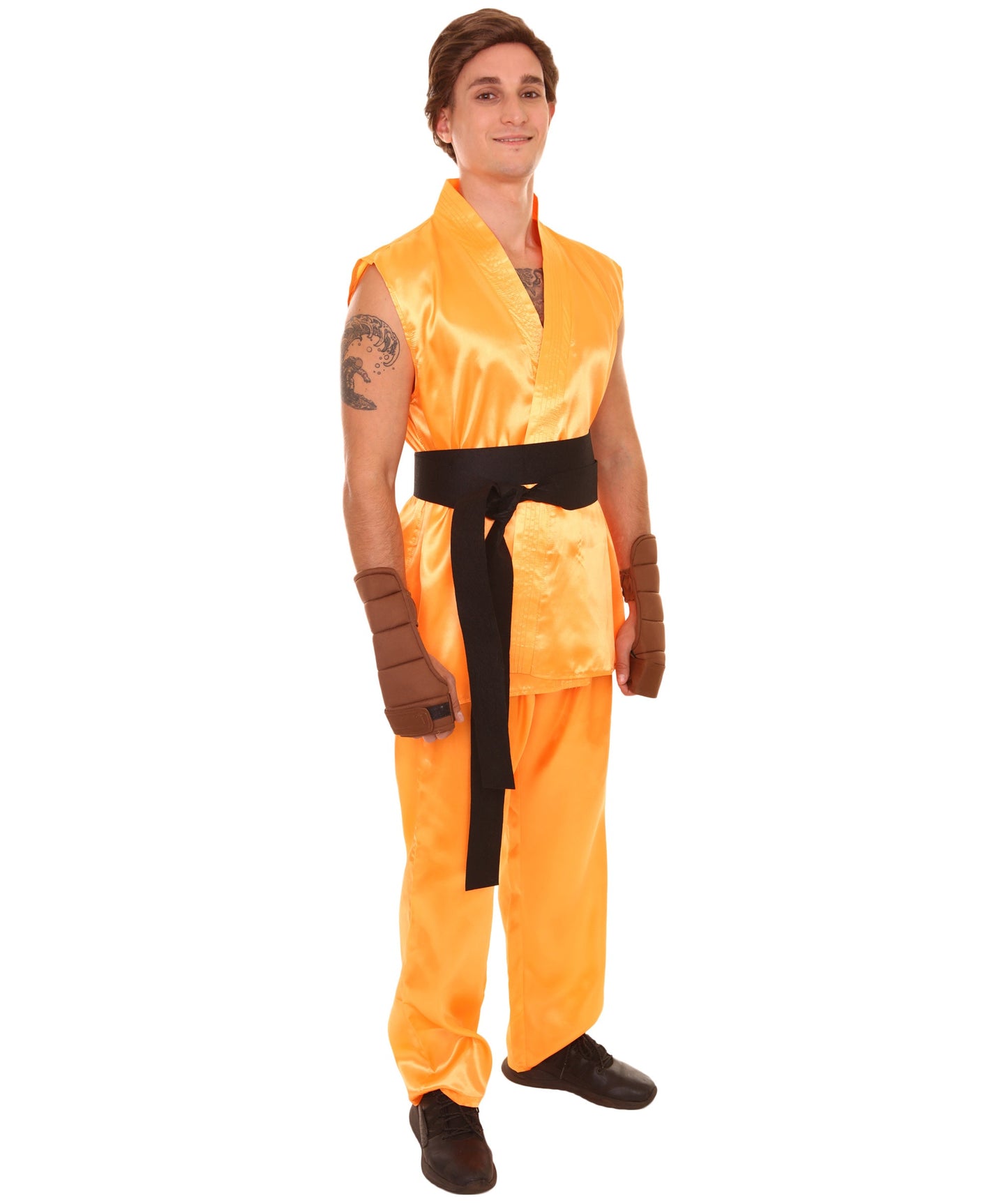 Orange Men's Karate Fancy Costume