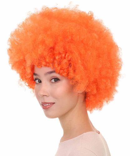 Orange Super Size Jumbo Party Halloween Wig