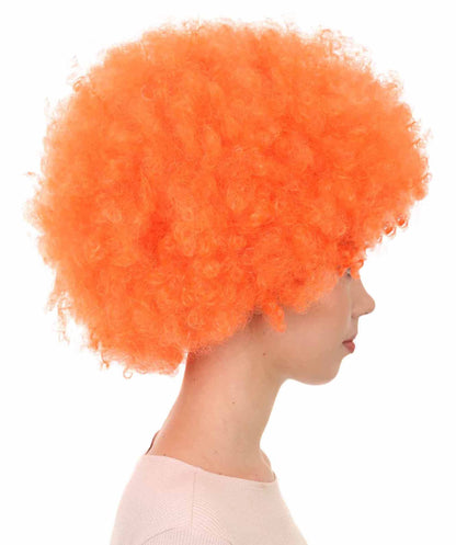 Orange Super Size Jumbo Party Halloween Wig