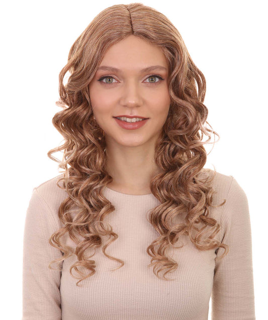 Fancy Long Curly Blonde Wig