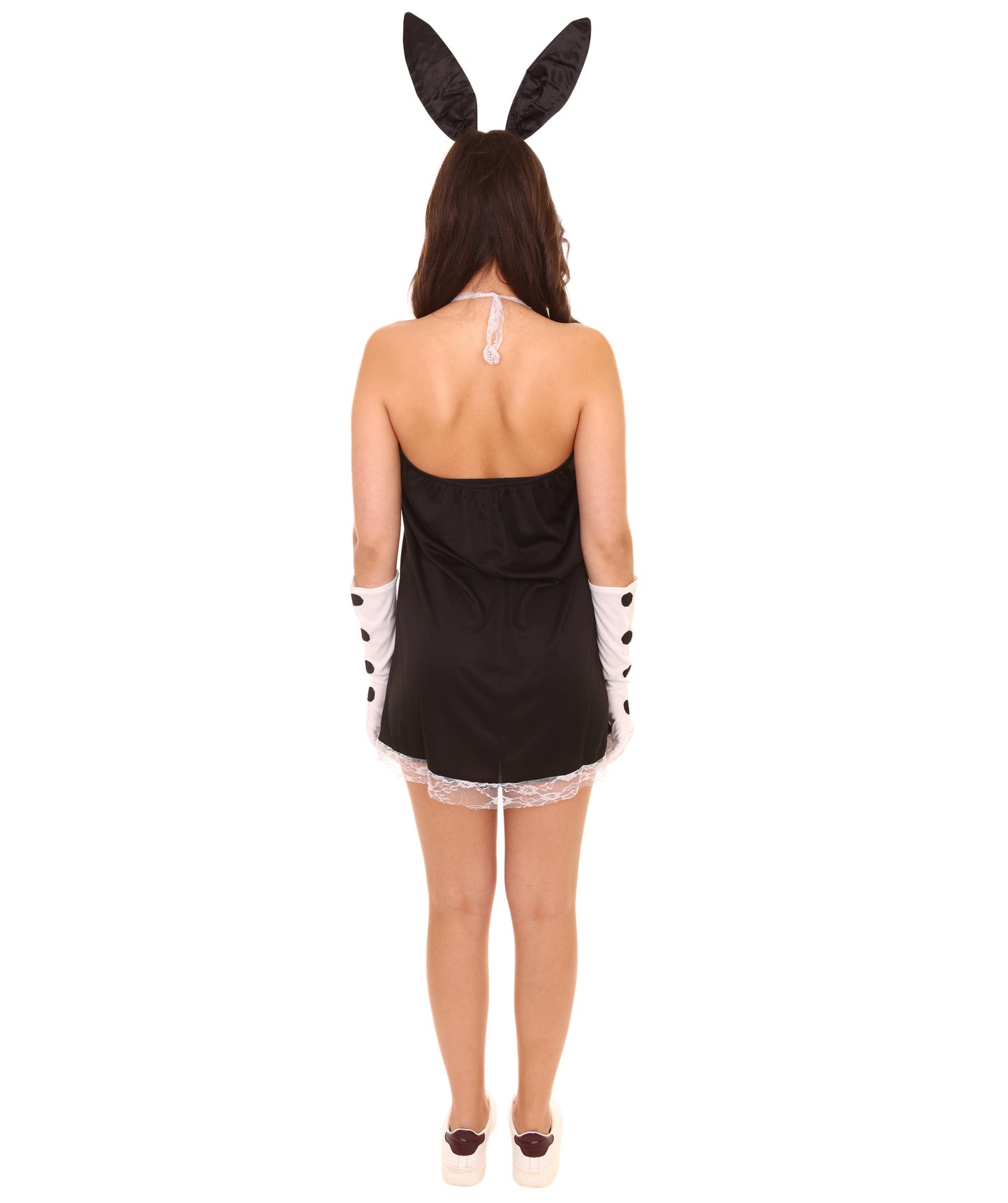 Women's 3 piece Bunny Mini Dress Costume | Black Halloween Costume