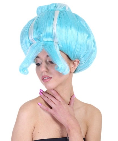 Light Blue Troll Grandma Wig