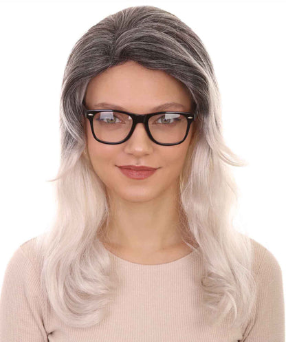 Black & Grey TV/Movie Wig