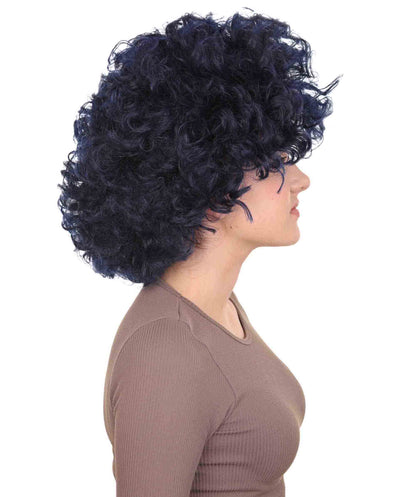 Dark Blue Unisex Afro Wig