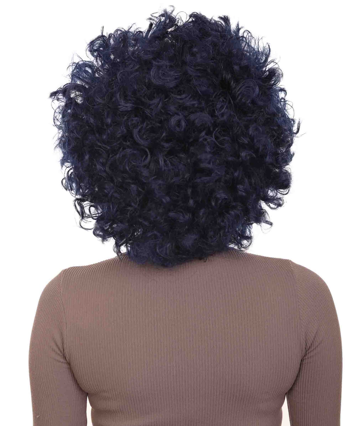 Dark Blue Unisex Afro Wig