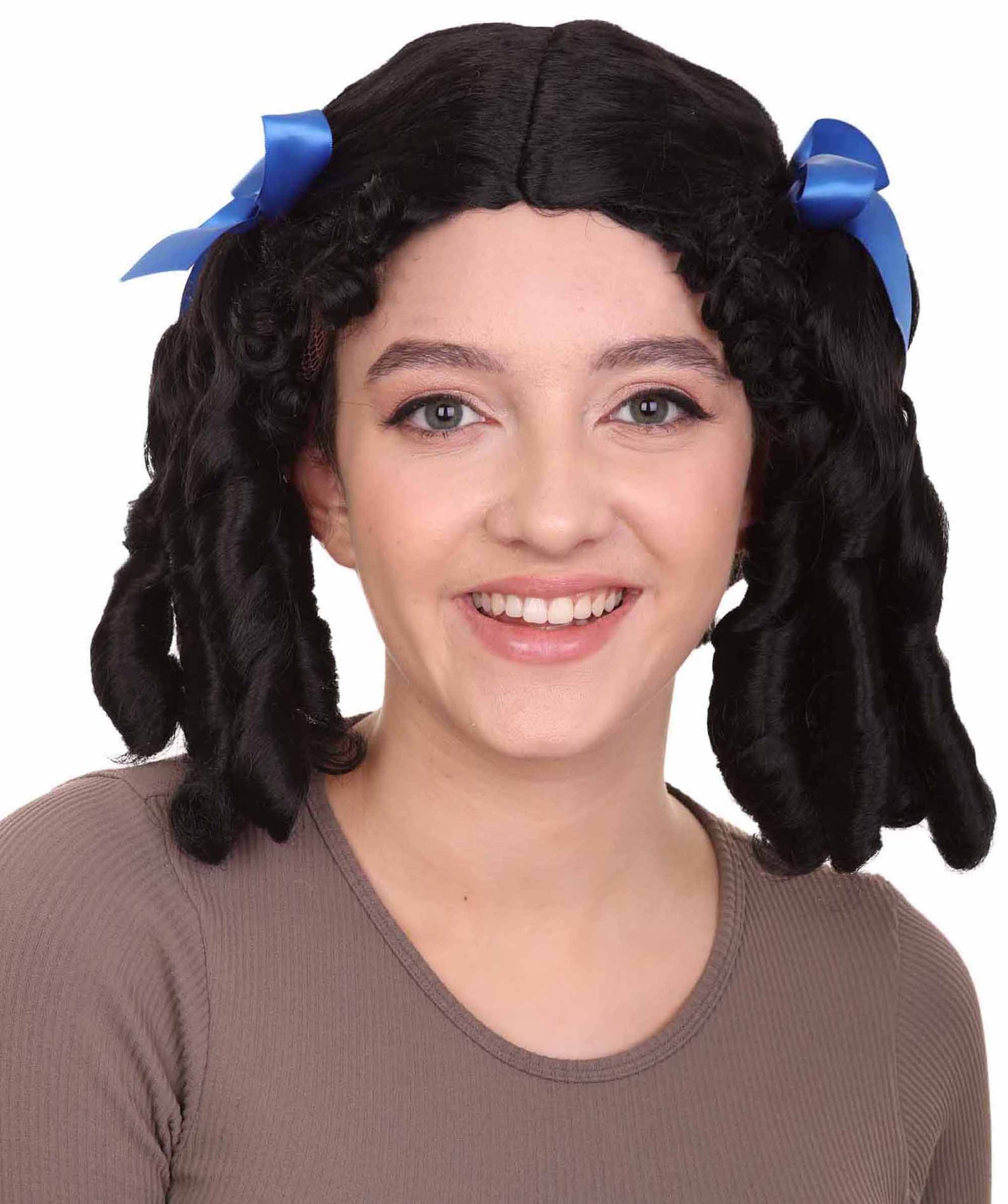 Colonial Lady Black Wig