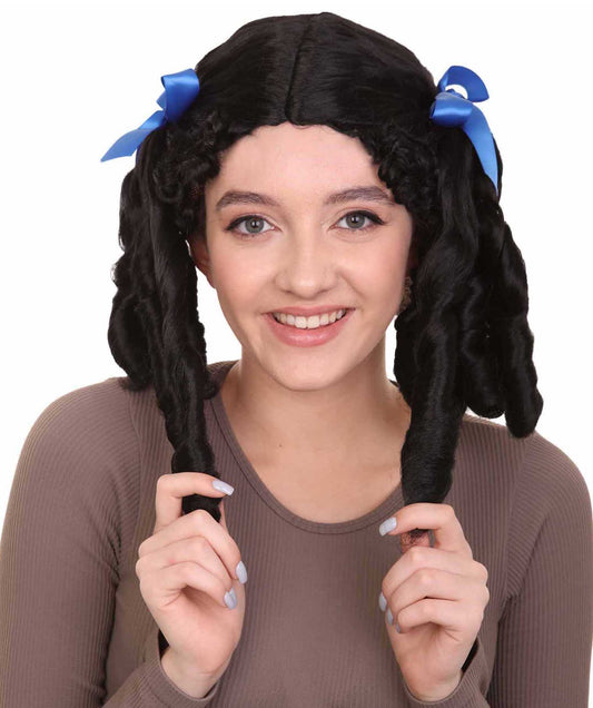 Colonial Lady Black Wig