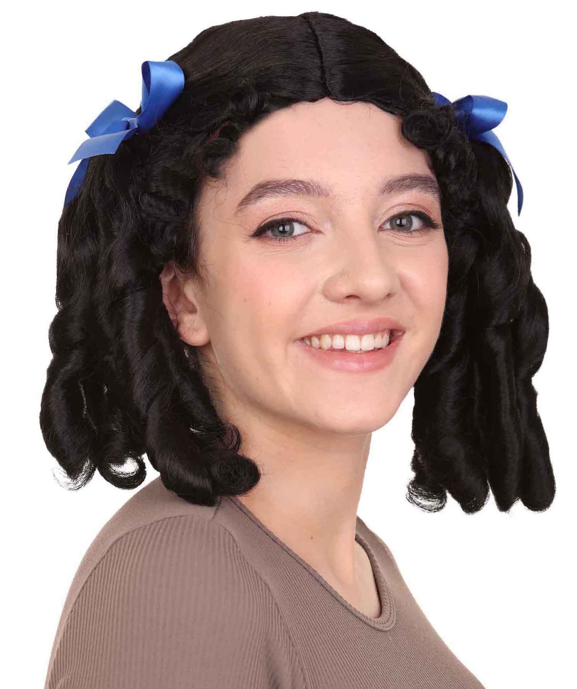 Colonial Lady Black Wig