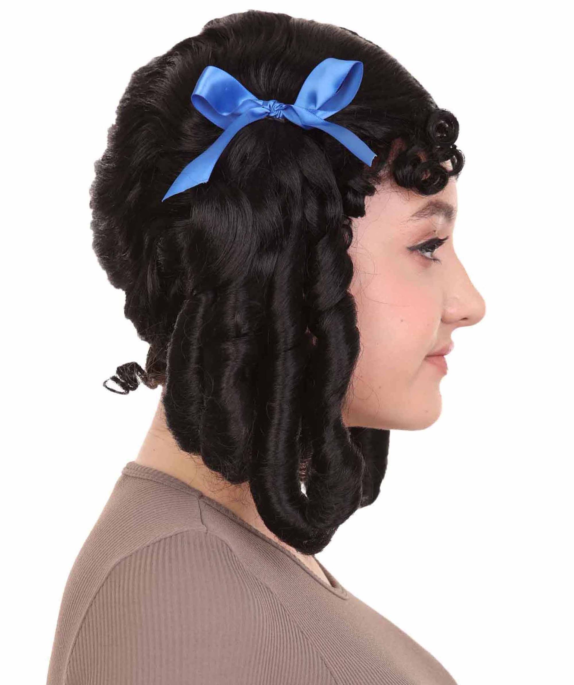 Colonial Lady Black Wig