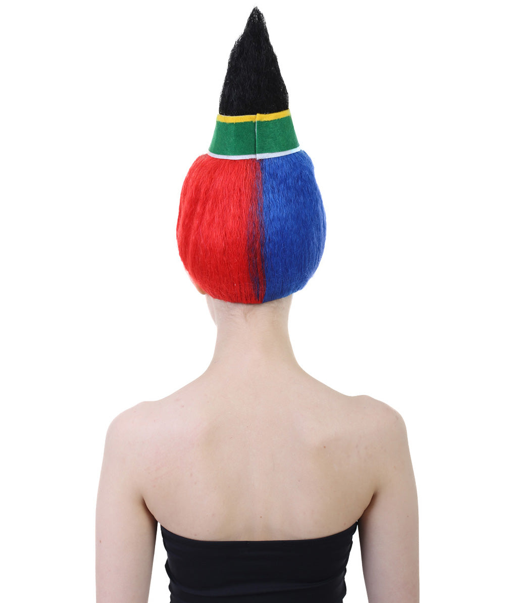 South Africa Flag Troll Wig