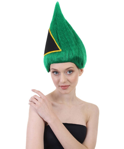 National Pride Green Sport Wig