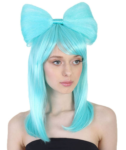 Ligth Blue Insect Character Cosplay Multi Color Halloween Wigs