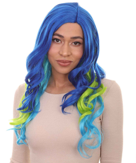 Two-Tone Long Wavy Womens Wig