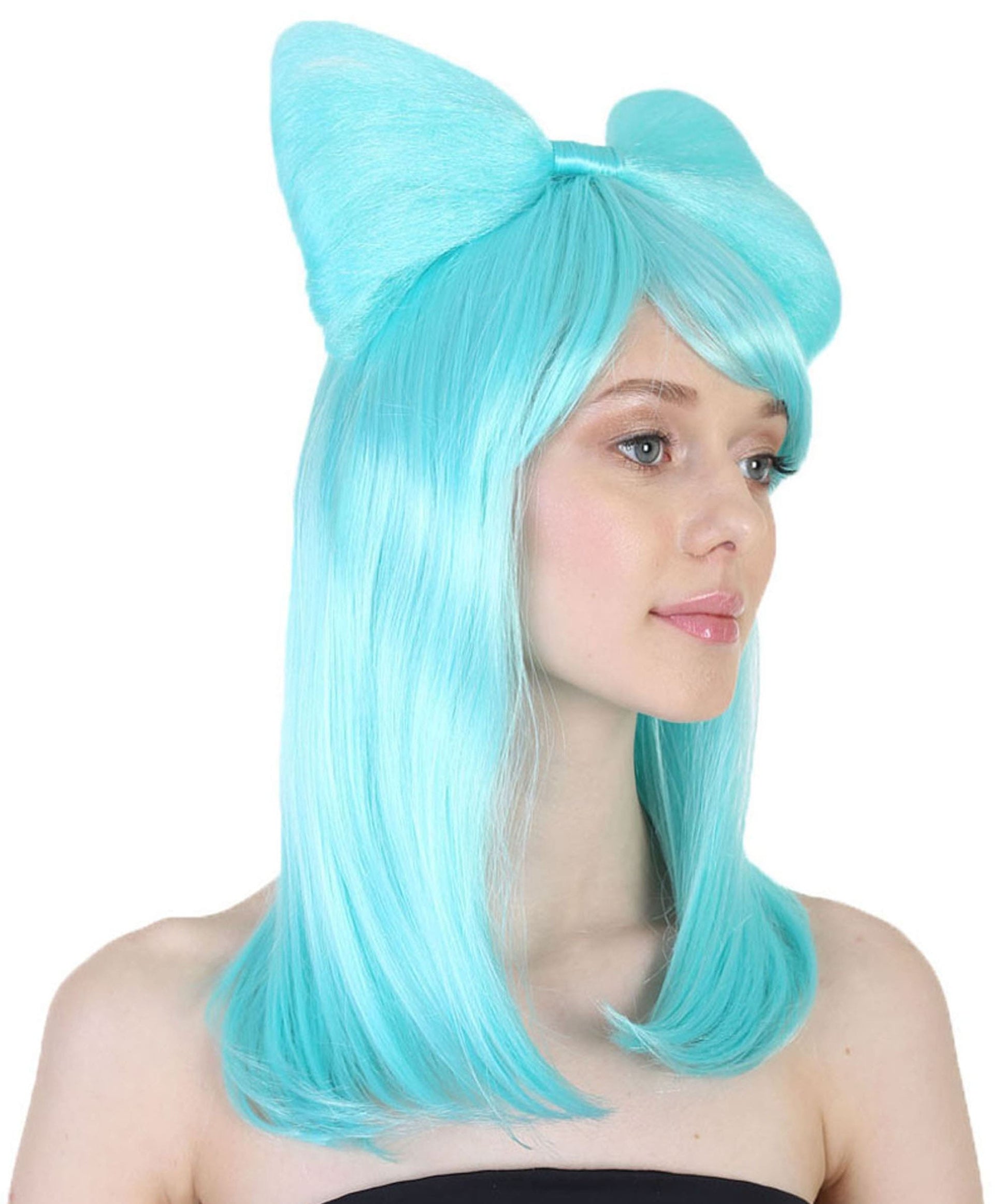 Ligth Blue Insect Character Cosplay Multi Color Halloween Wigs