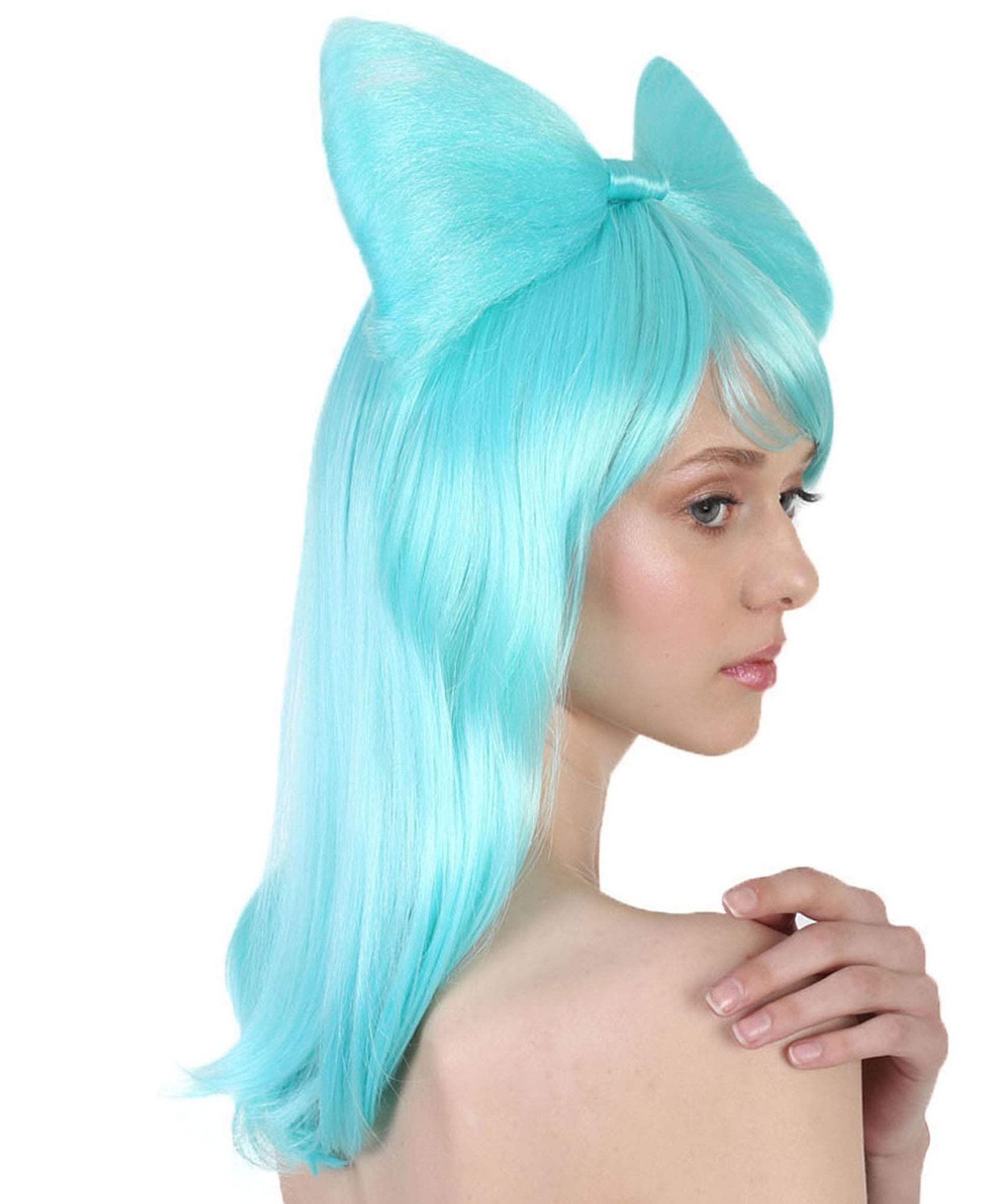 Ligth Blue Insect Character Cosplay Multi Color Halloween Wigs