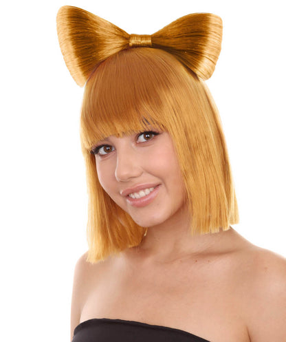 Golden Brown Women's Butterfly Bow Wigs